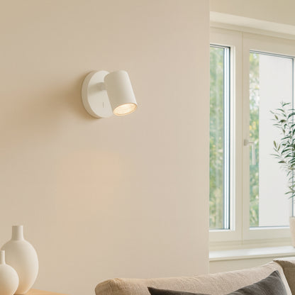 Бял Стенна лампа СОЛИКС | 3W+10W