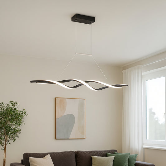 LED Висящ полилей 80,100,120см ЧЕРЕН | КОД: 12 Черен