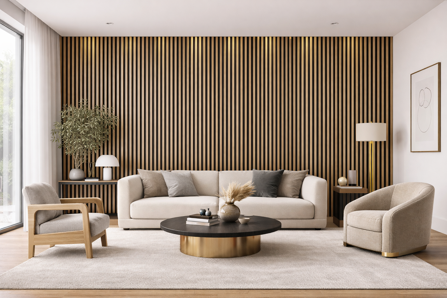 Акустичен МДФ панел ДЪБ | 60x275см